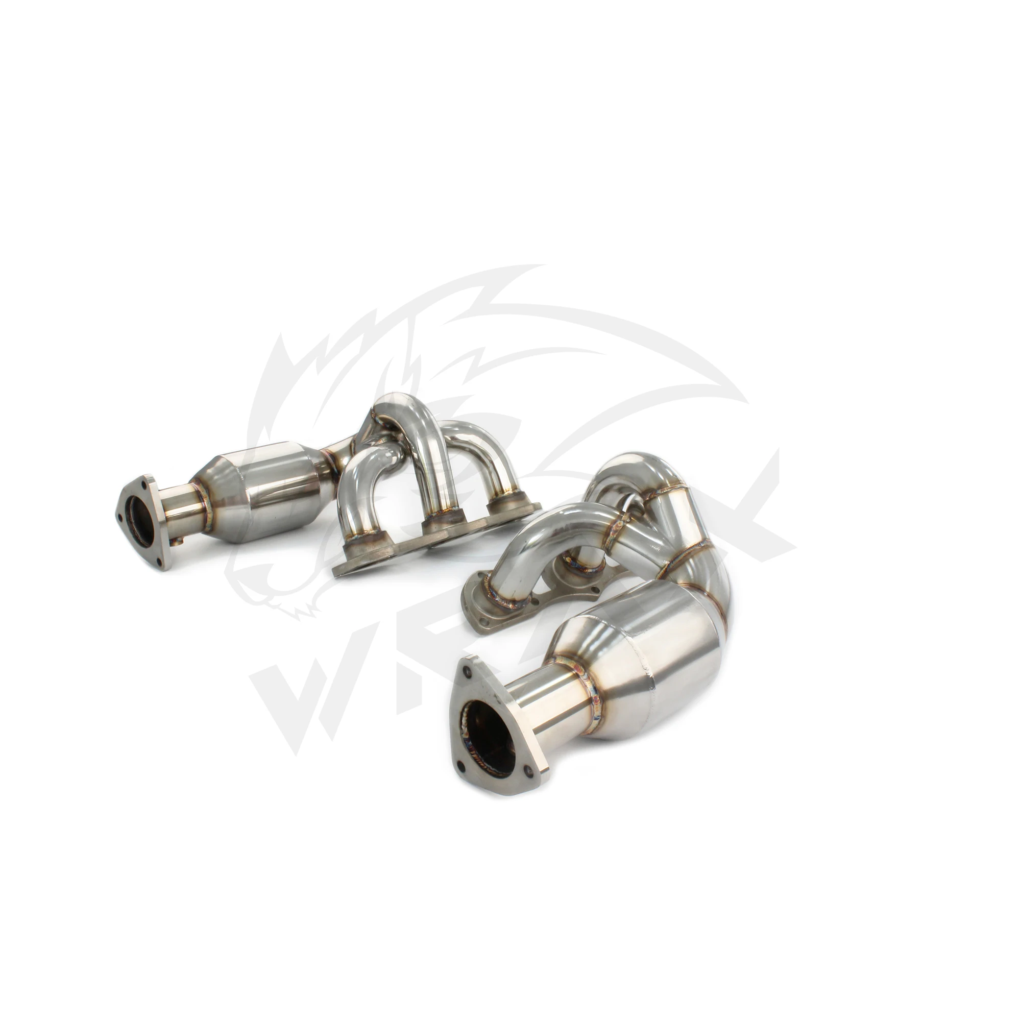 WRAX-colector de escape de alto flujo para Porsche 911 997,2, accesorios de coche con cabezal catalítico sin tubo sin gato - imagen 3