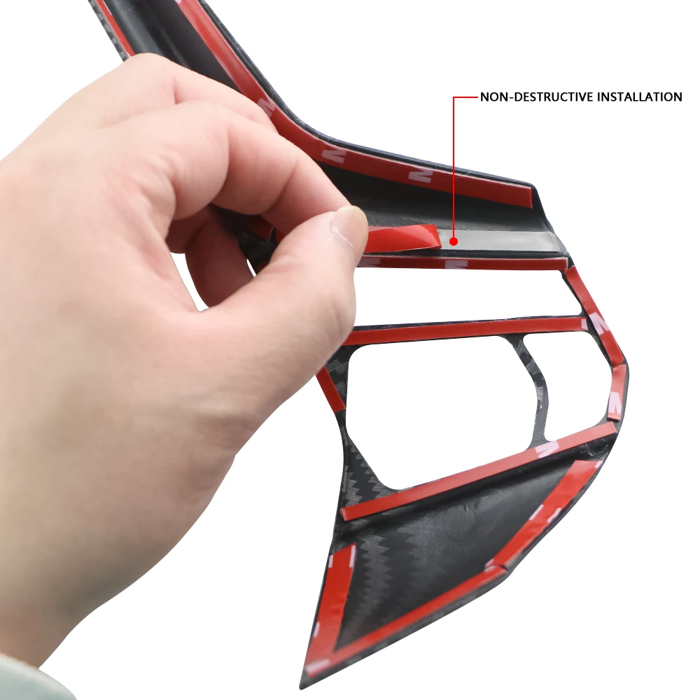 Embellecedor de volante instalado en Isuzu D-Max
