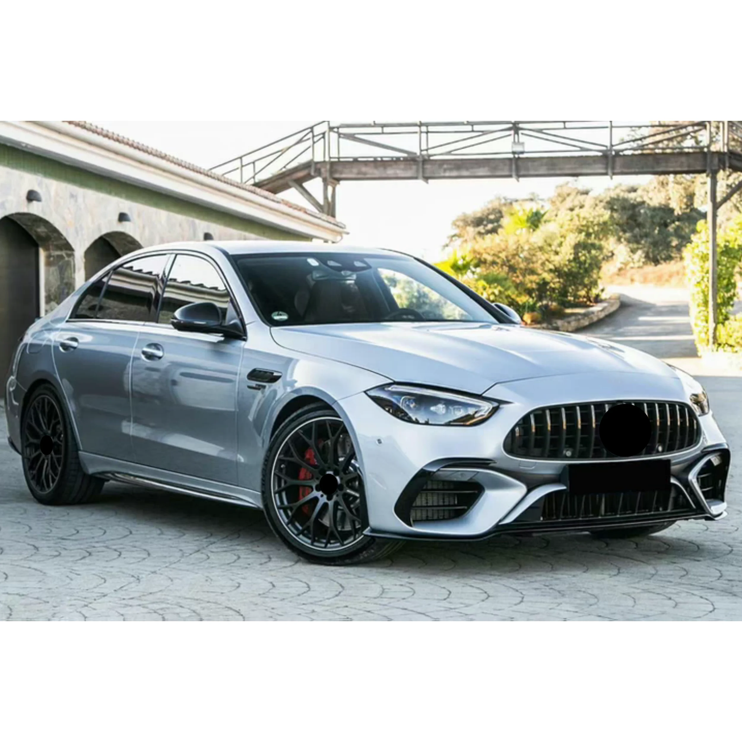 Parachoques delantero estilo C63 AMG para Mercedes-Benz Clase C W206 - imagen 5
