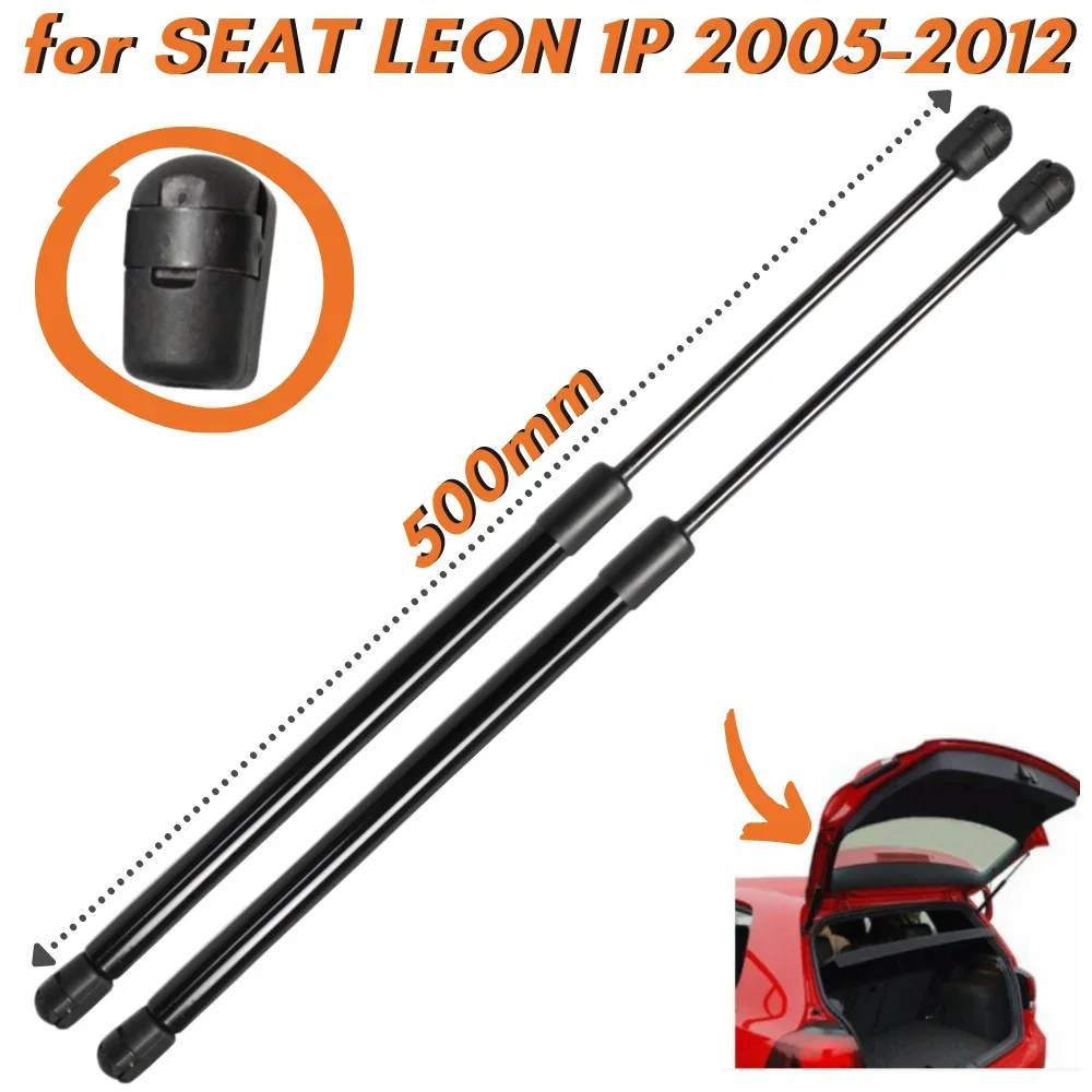 Puntales de maletero para Seat Leon 1P MK2 Hatchback 2005-2012 500mm 1P0827550, soporte de elevación de maletero, amortiguadores, cantidad (2)
