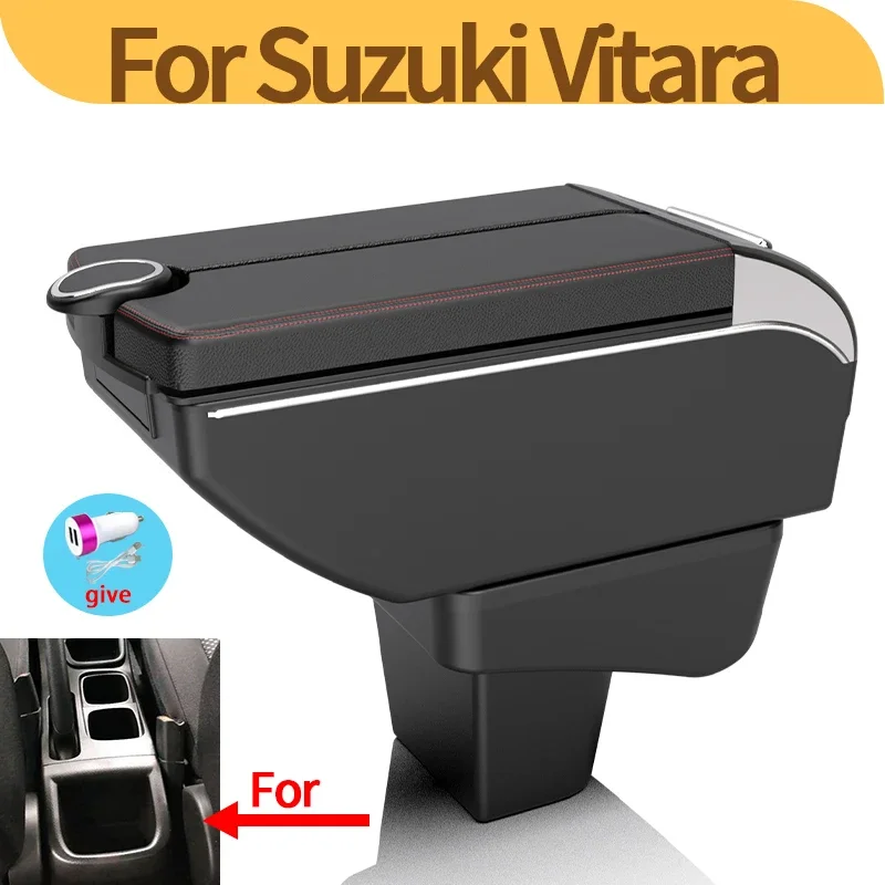 Reposabrazos central con USB y almacenamiento para Suzuki Vitara