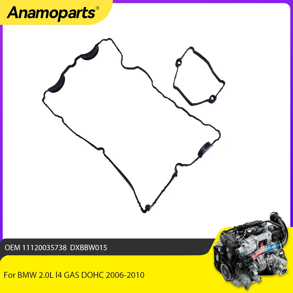 Junta tapa de válvulas BMW N46 2.0 gasolina 2006-2010