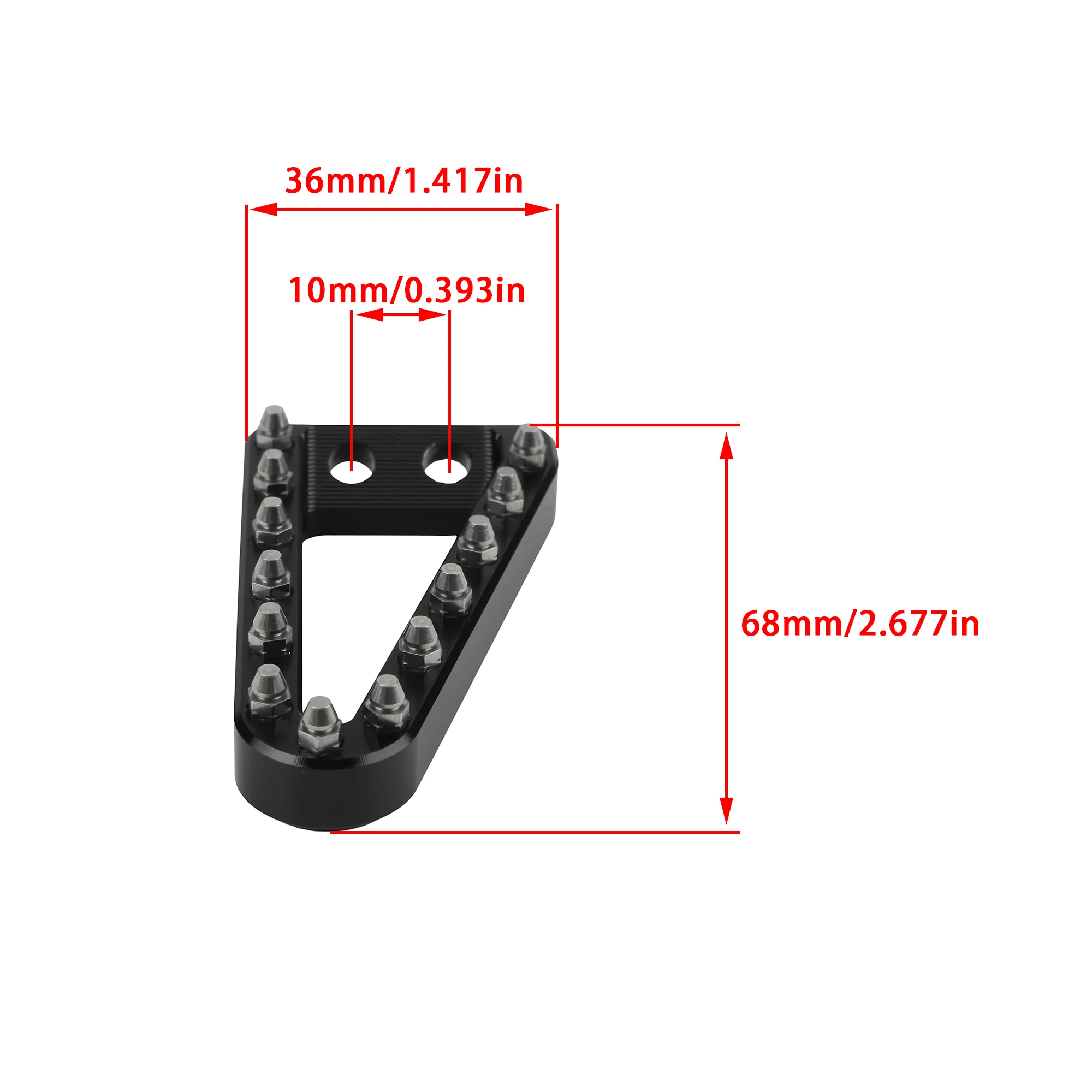 Extensión de pedal de freno trasero KTM SX/EXC, 68 mm - imagen 5