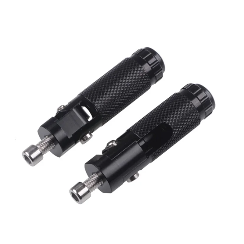Reposapiés universales M8 para motocicletas – juego 2 piezas negro - imagen 3
