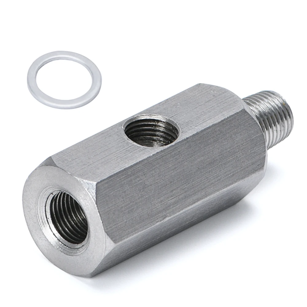 PQY OGA02 Adaptador en T para presión de aceite 1/8 BSPT-NPT - imagen 2