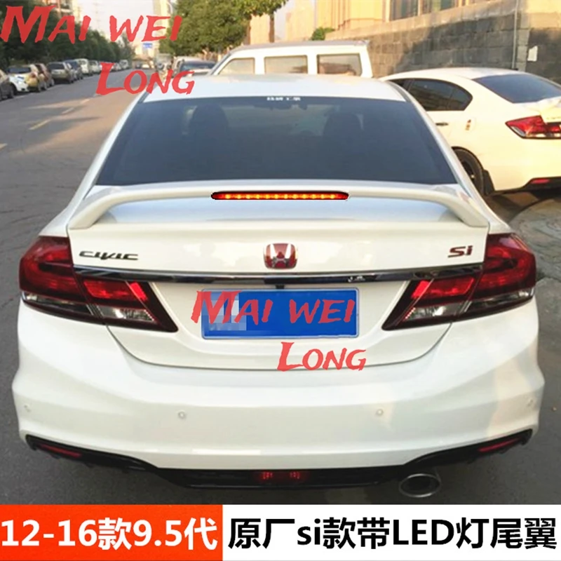 Alerón trasero ABS Honda Civic 2012-2016 – Spoiler negro decoración - imagen 5