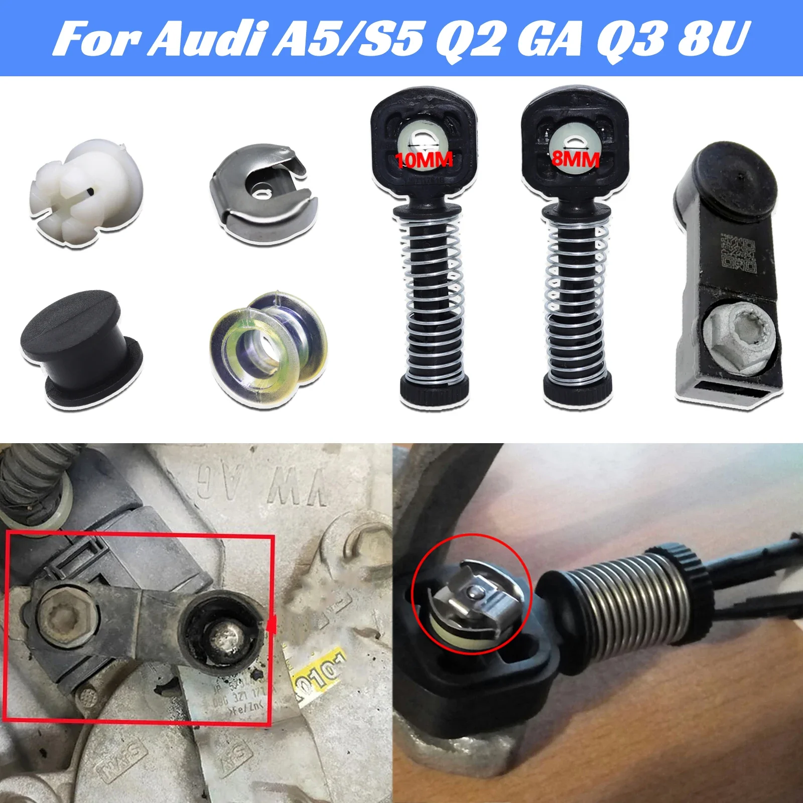 Cable de cambios Audi A5/S5 y Q3 con casquillo extremo