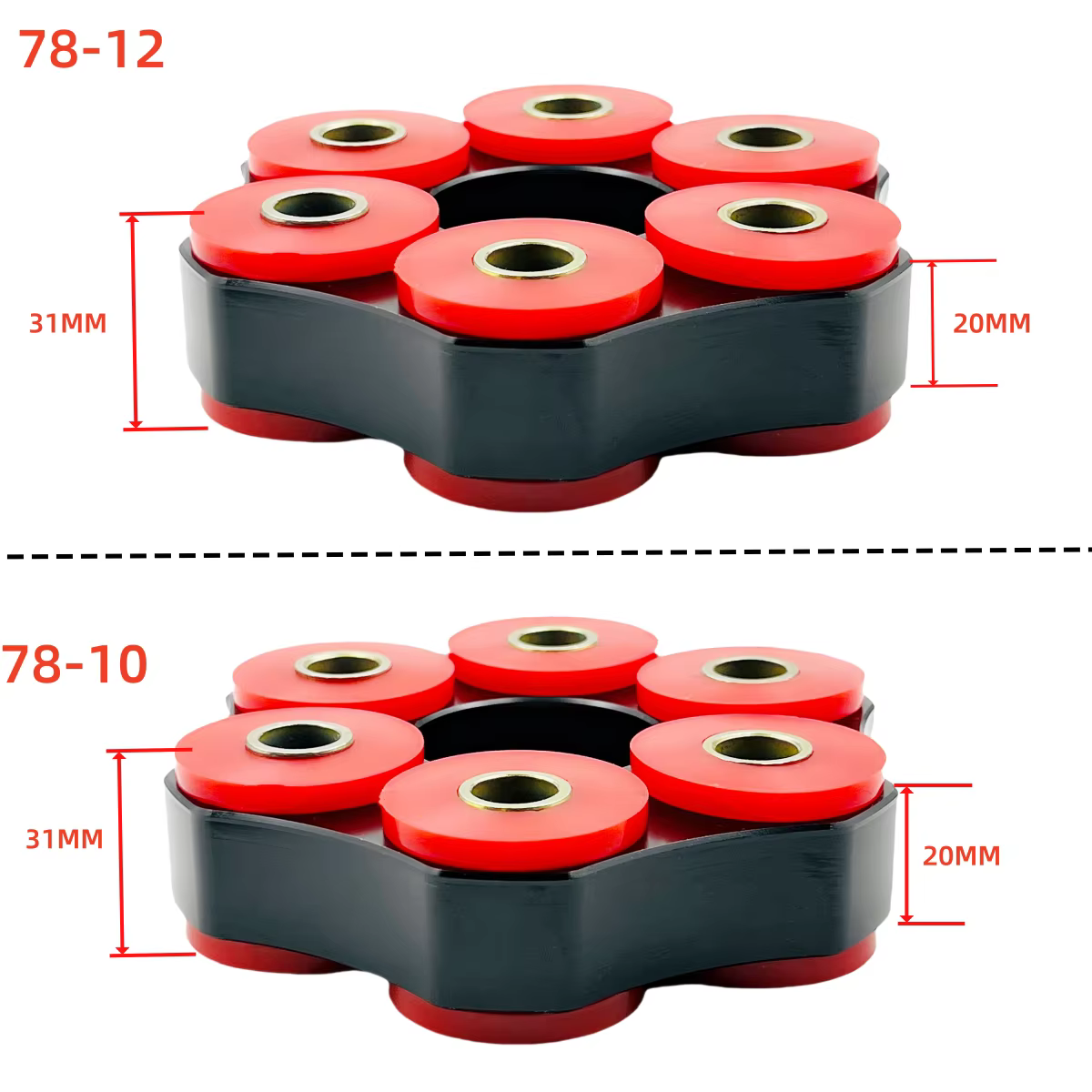 Disco flexible del árbol de transmisión BMW E30 E36 E39 E46 78 mm - imagen 2