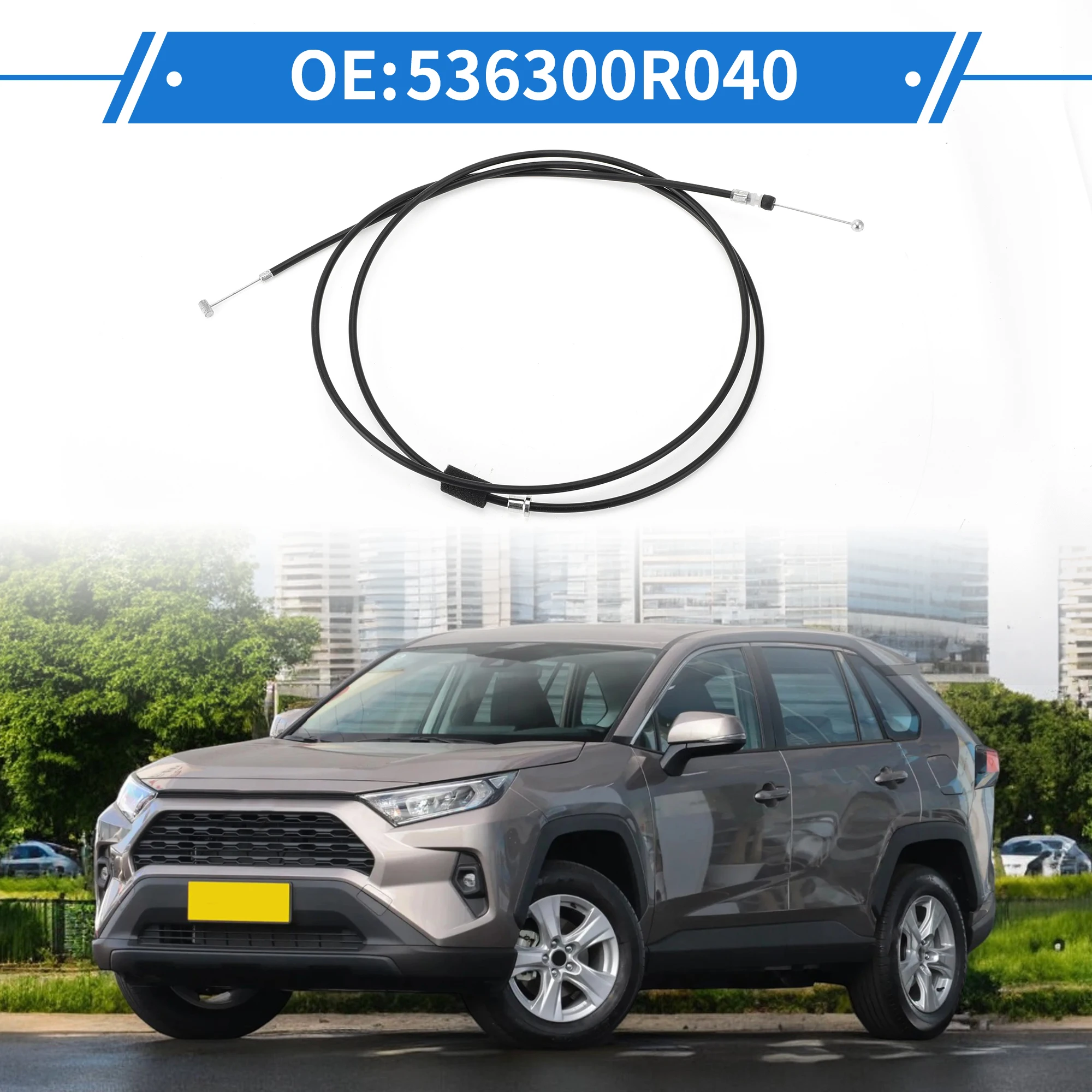 UXCELL 536300R040 Cable de apertura de capó para Toyota RAV4 - imagen 2
