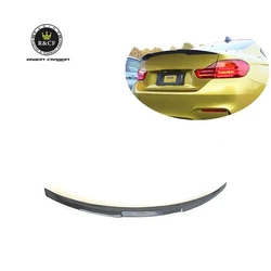 Alerón de maletero estilo V en fibra de carbono para BMW F82 M4
