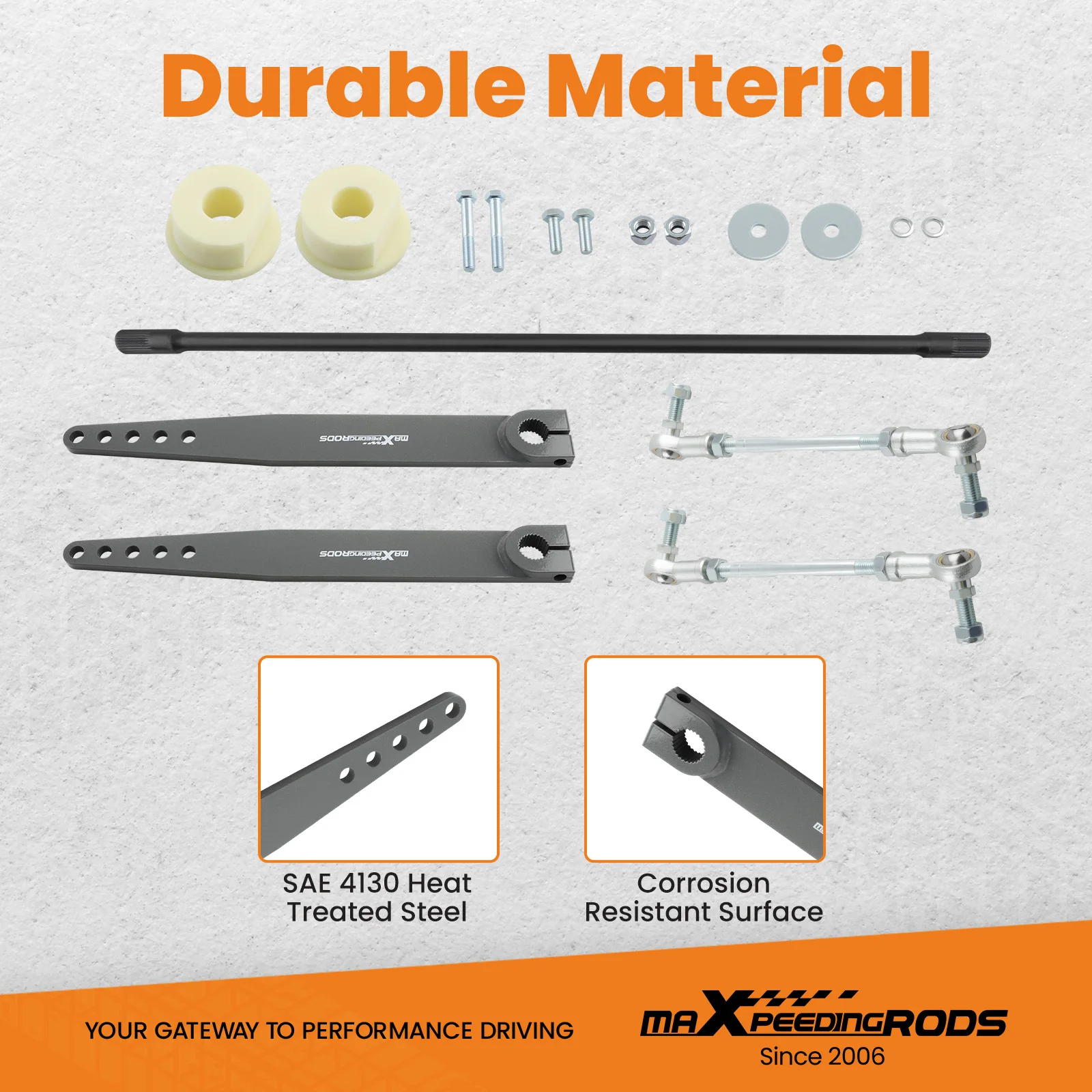 Kit bieletas barra estabilizadora delantera Jeep Wrangler 1997-2006 - imagen 2