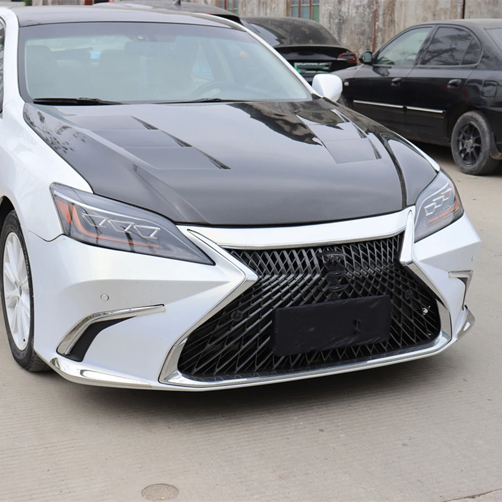 Tapa de válvulas delantera de fibra de carbono para Lexus ES 2006-2012 - imagen 2