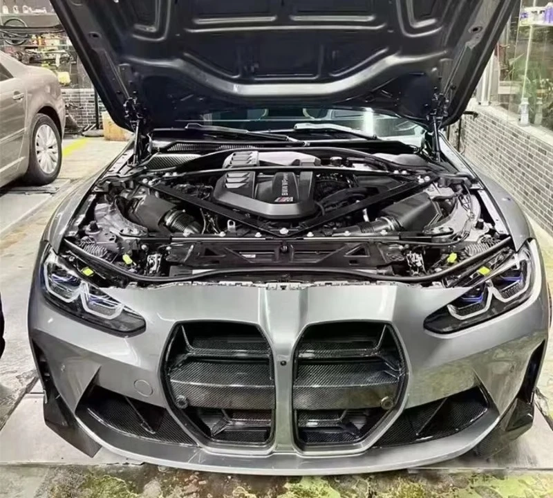Rejilla frontal fibra de carbono estilo CSL para BMW G80 M3 y G82 M4 - imagen 5
