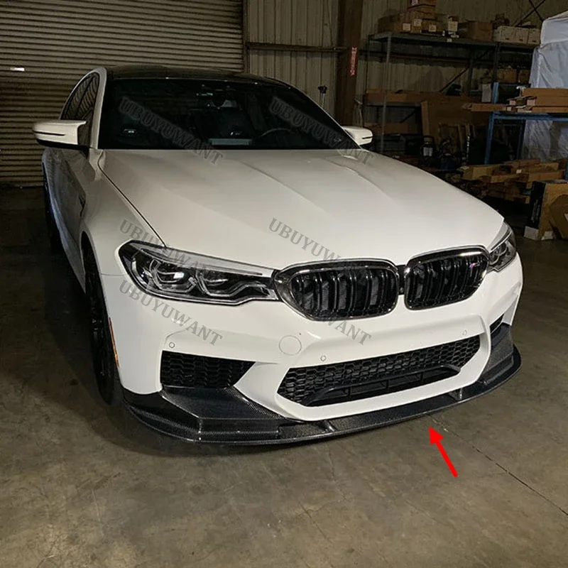 3X 2018 a 2020 para BMW F90 M5 M5C alerón delantero de coche estable labio de parachoques delantero Kit decorativo antiarañazos - imagen 4