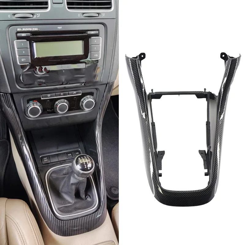 5K0863680 Moldura de consola central efecto carbono para VW Golf VI - imagen 2