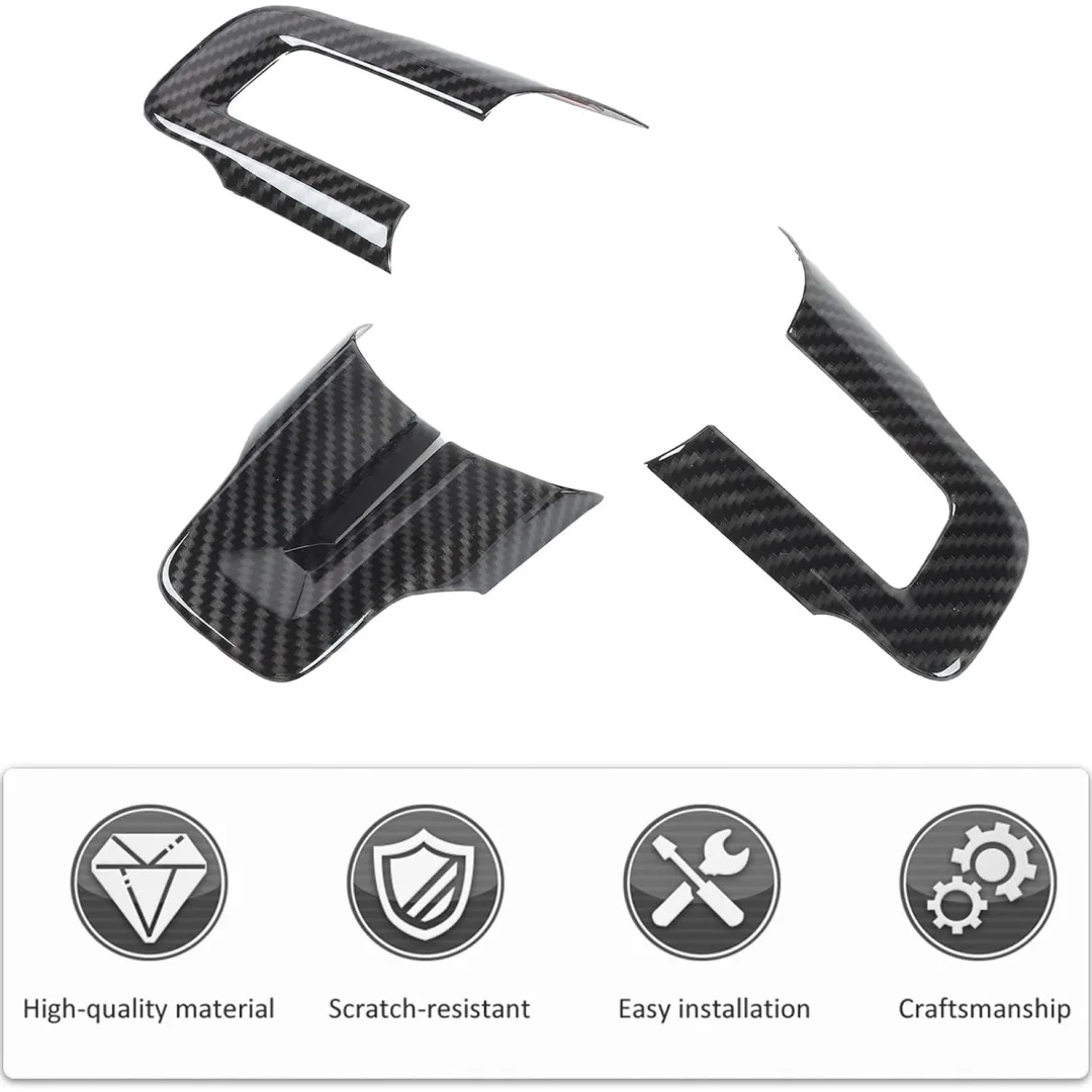 Kit molduras volante fibra de carbono – Ford Mustang 2015-2022 - imagen 3