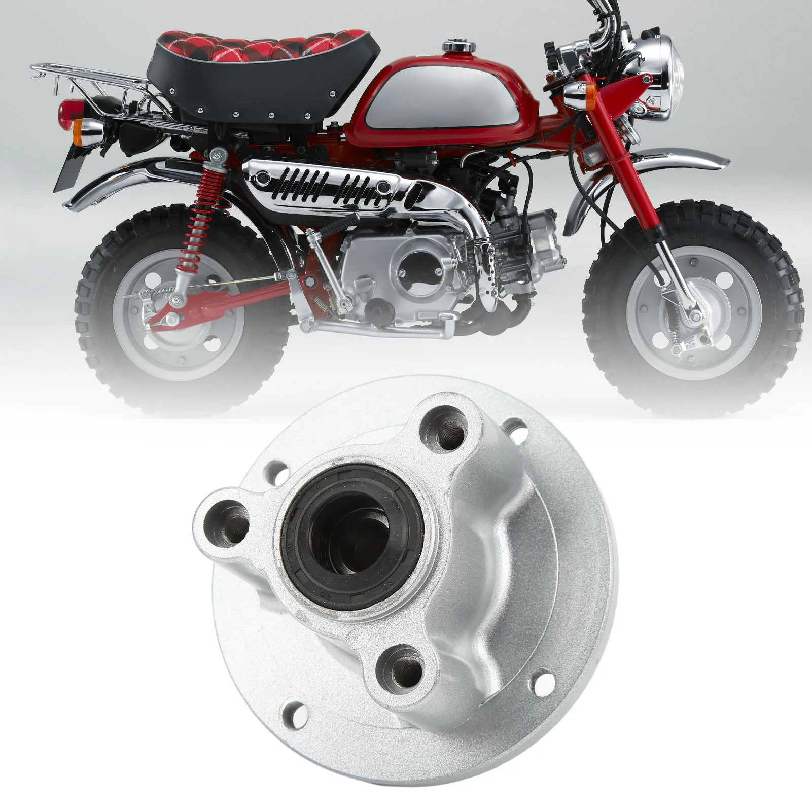 Cubo rueda delantera aluminio CNC Honda Monkey Z50