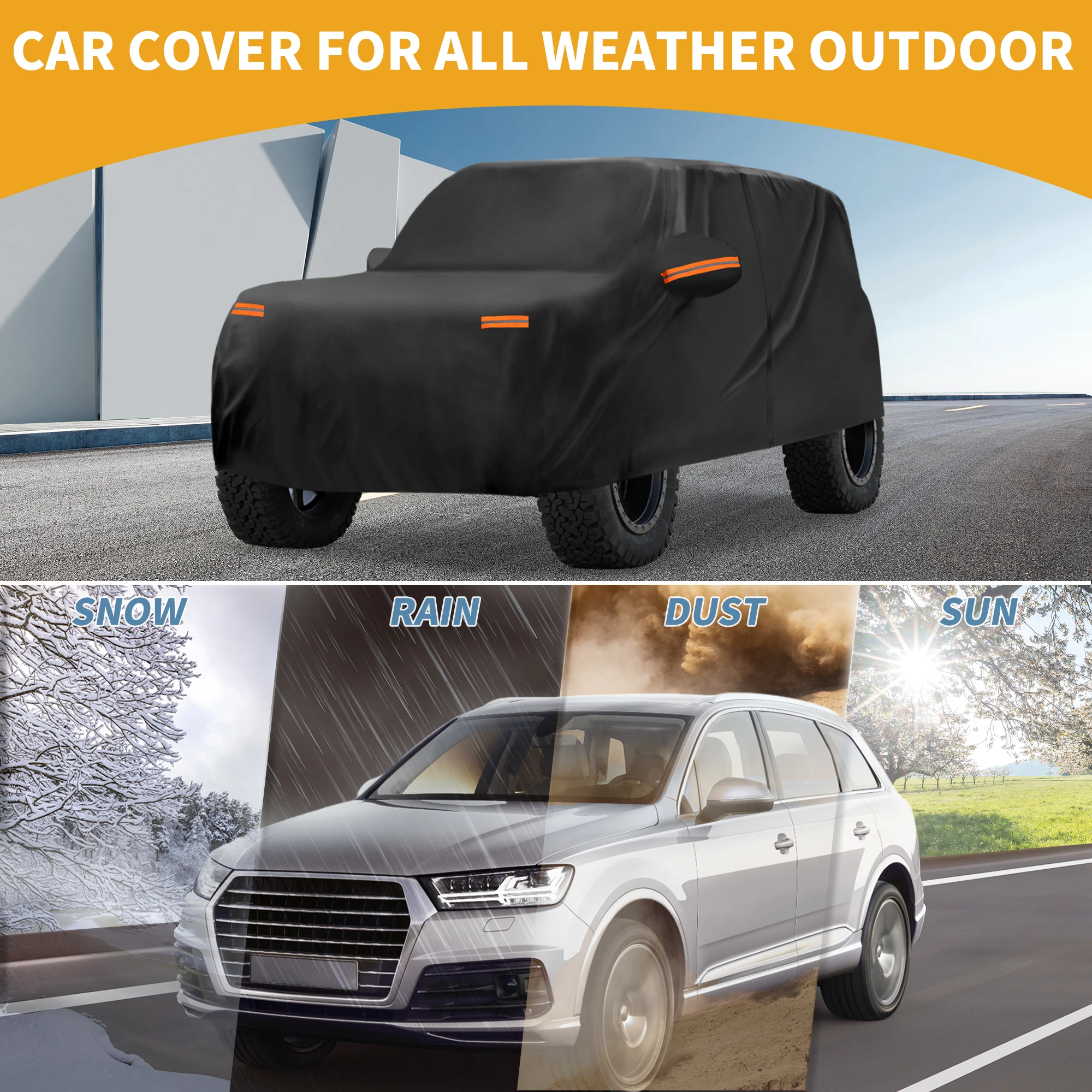 Funda impermeable UXCELL para Lexus GX 190T-PU con reflectantes - imagen 2