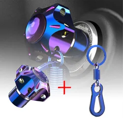 Funda de llave de aluminio universal azul para coche, moto y quad