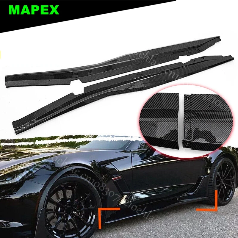Extensiones laterales estilo carbono para Corvette C7 Z06 2014-2019