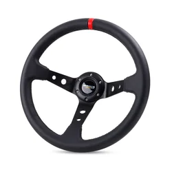 Volante deportivo cuero 350mm universal – tuning y competición