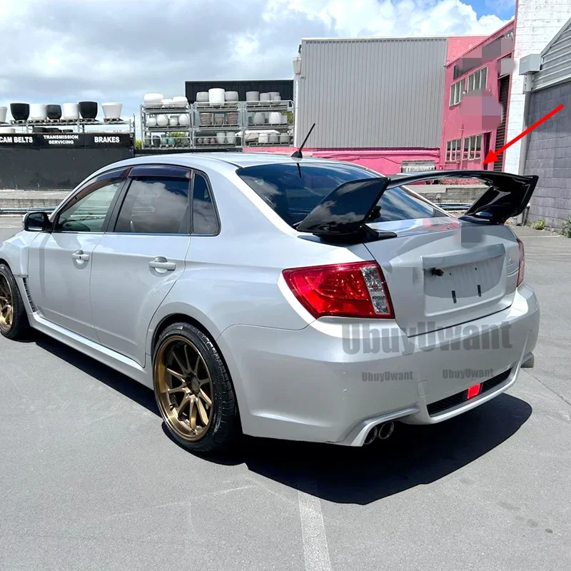 Para 2007-2016 Subaru Impreza WRX STI estilo ABS tapa de maletero trasero alerón de coche accesorios de ala de labio de cola de pato - imagen 3