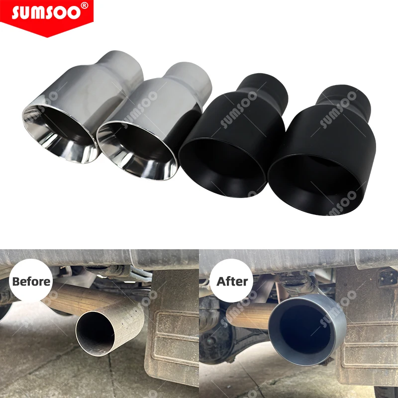 Sistema escape SUMSOO acero inoxidable – Punta silenciador universal - imagen 3