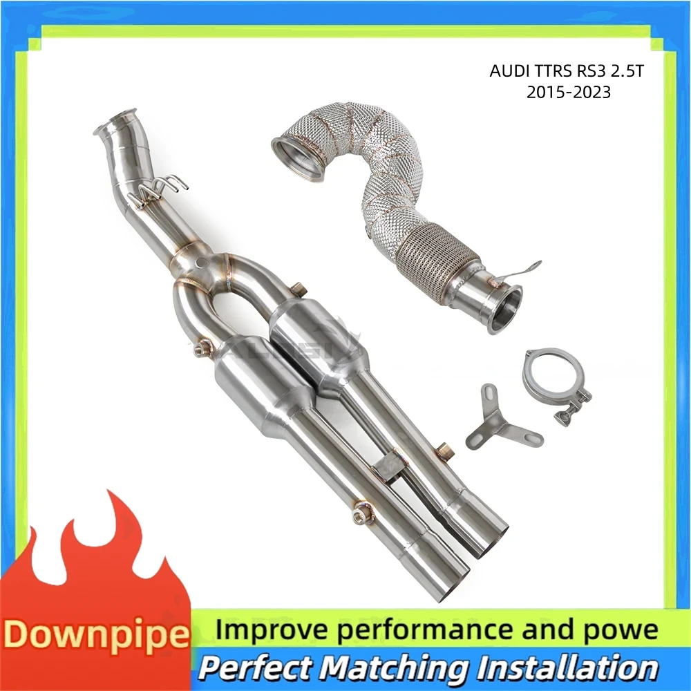 Tubo frontal de escape alto flujo para Audi RS3/TTRS 2.5 T