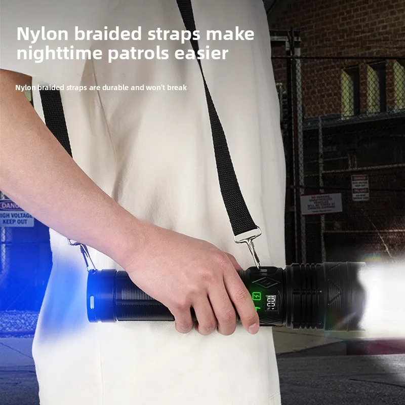 Linterna ultrabrillante de alta intensidad: largo alcance, multifunción, recargable, duradera, luz LED, salida de alto lumen - imagen 4