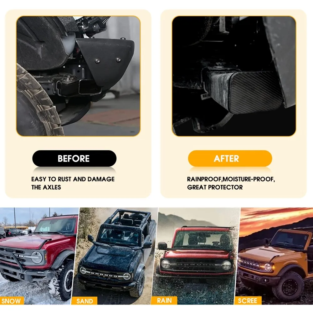 Tapas de extremo de barra de choque Ford Bronco 2021-2023 - imagen 3
