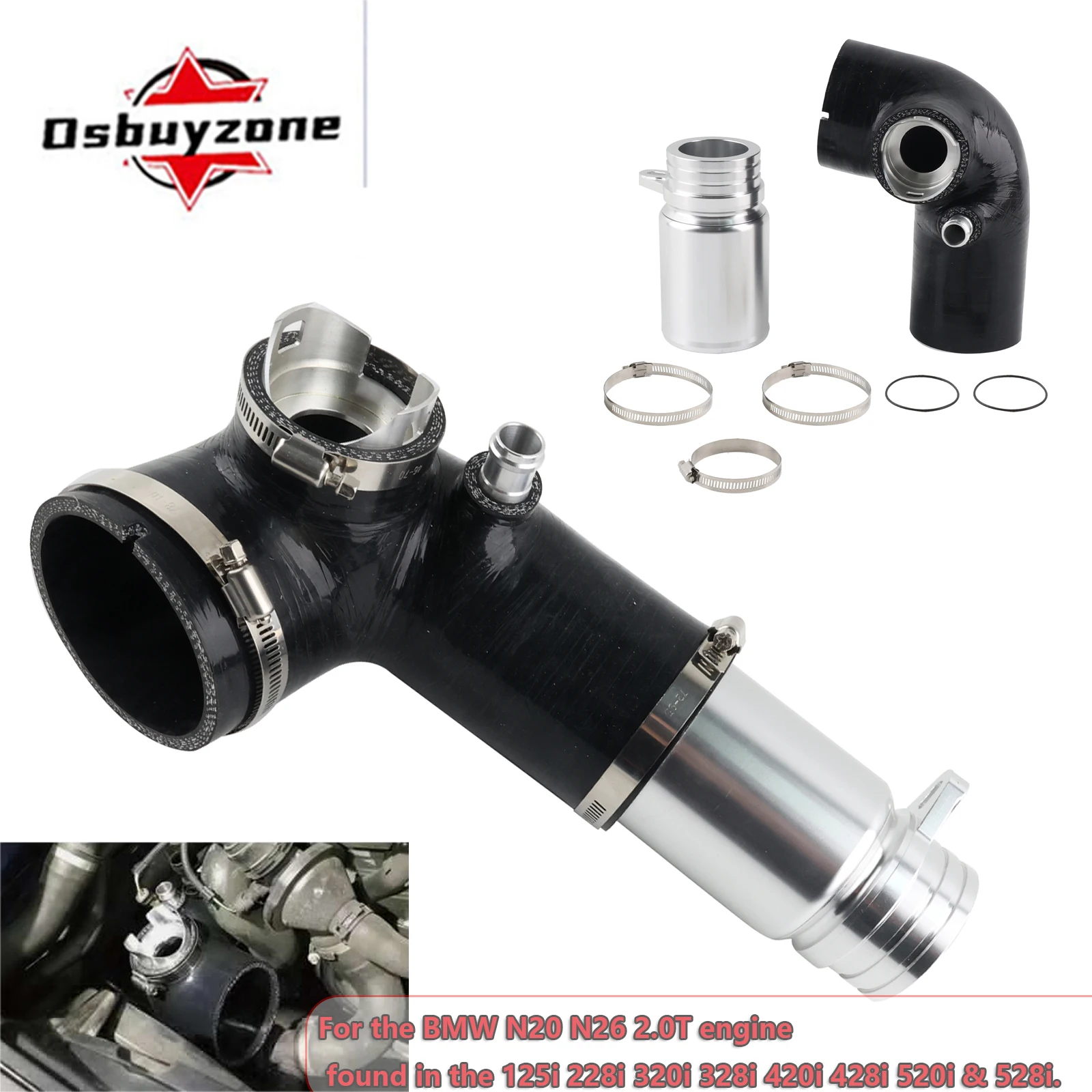 Manguito de entrada del turbo BMW N20/N26 2.0T Serie 1-5