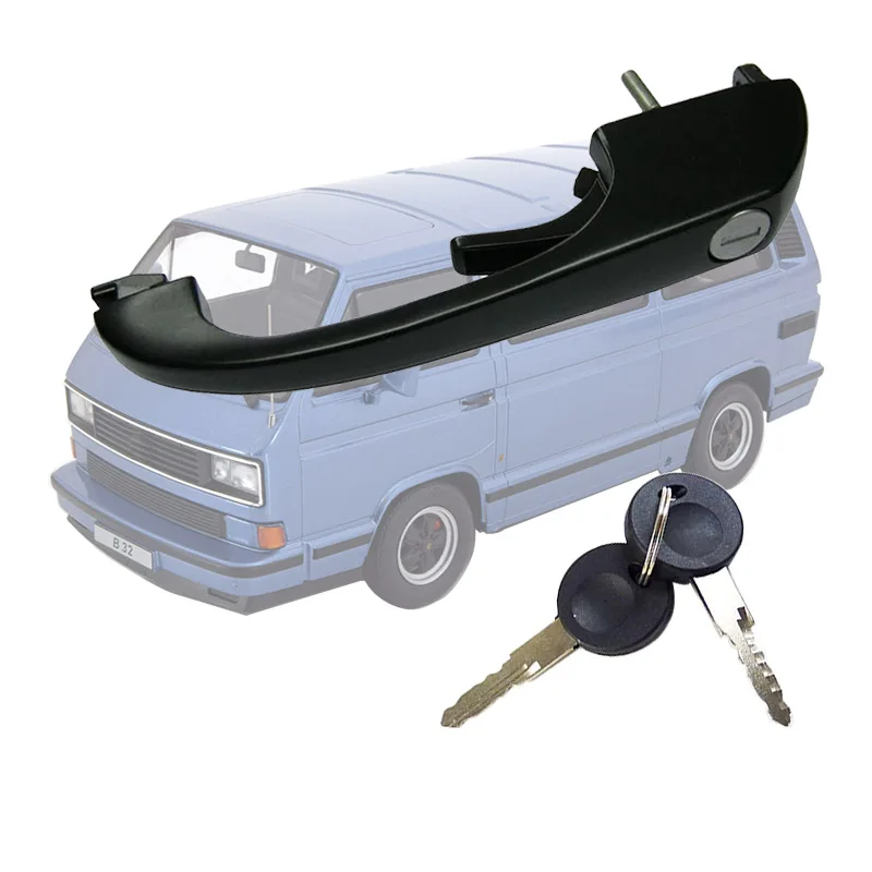 Manijas de puerta Volkswagen T3, detalle de acabado negro