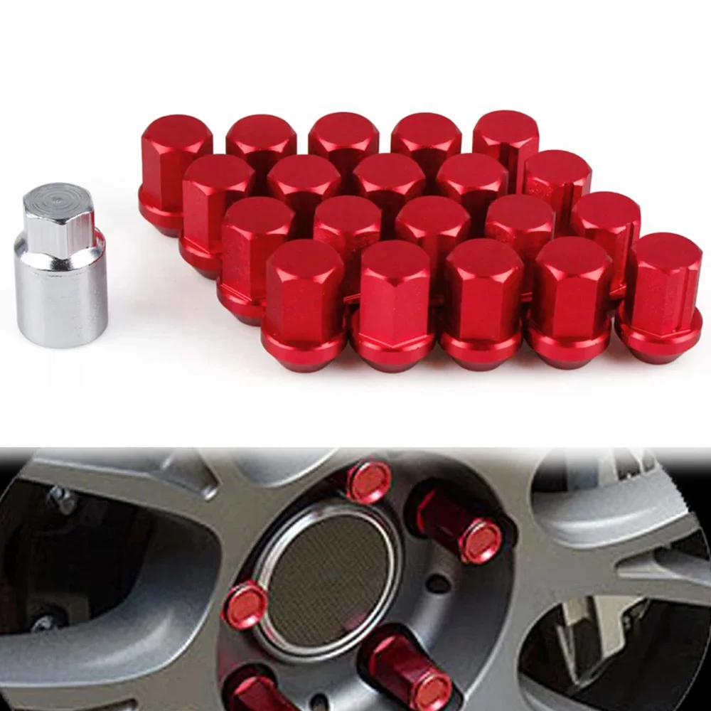 Tuercas de rueda universales aluminio antirrobo M12x1,5/1,25 carreras
