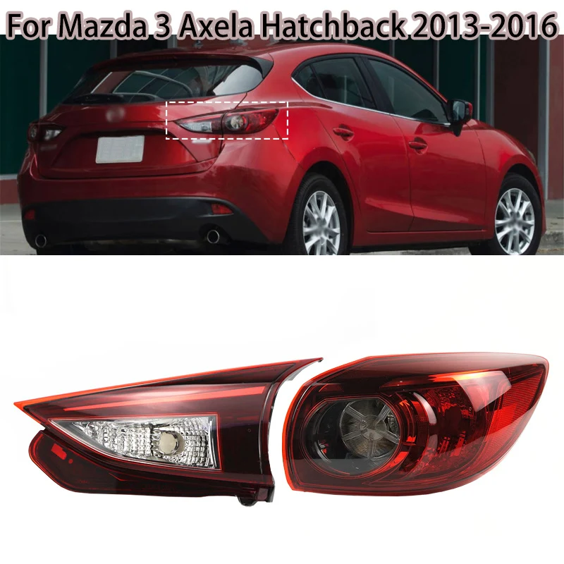 Luz de freno trasera de parachoques para Mazda 3 Hatchback 2013-2016