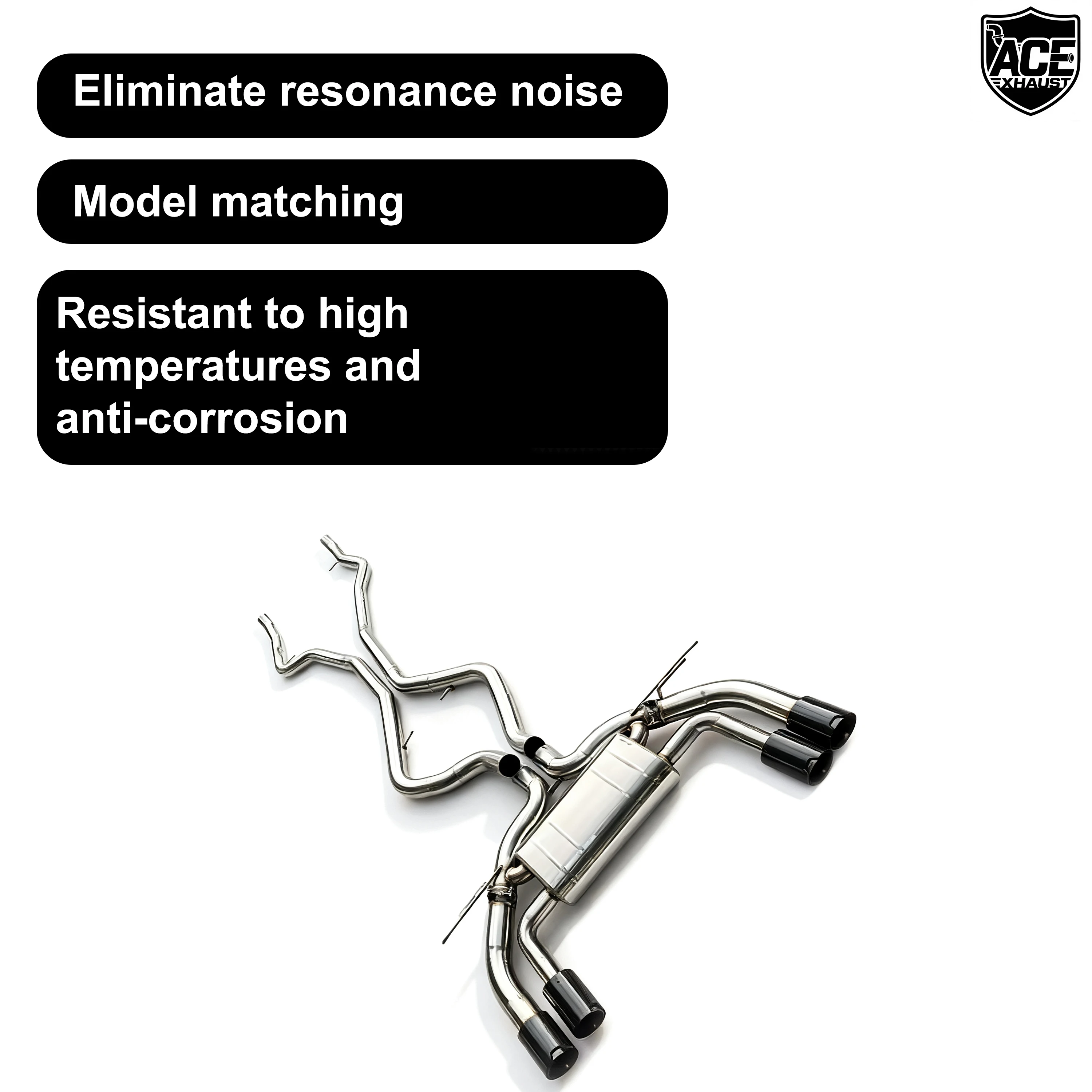 Escape deportivo ACE Valvetronic catback para BMW X5M X6M 4.4T - imagen 3