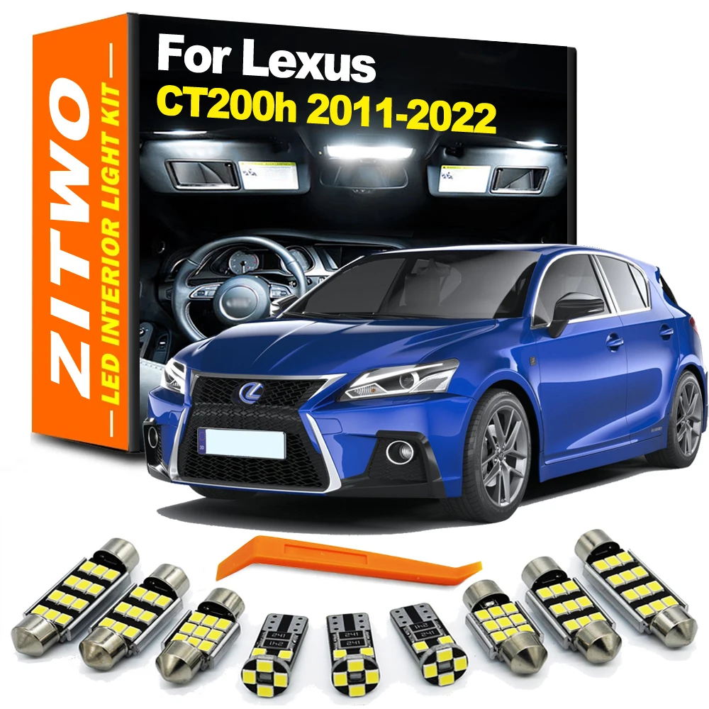 ZITWO Kit LED interior y matrícula para Lexus CT200h 2011-2022