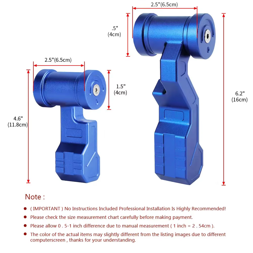 Palanca de cambios tipo avion aluminio M8-M12 – ergonomica para coche - imagen 5