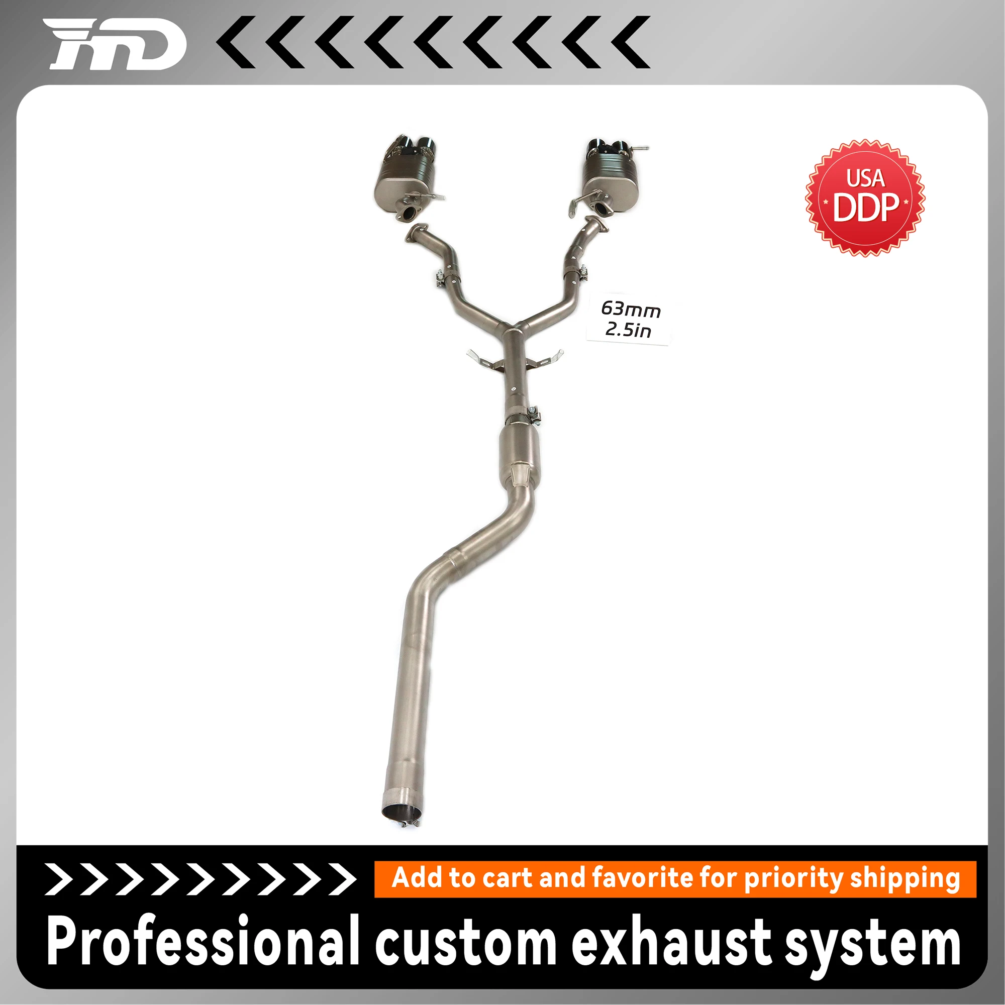HMD escape catback inox arenado BMW Z4 E89 2.0L válvula rendimiento