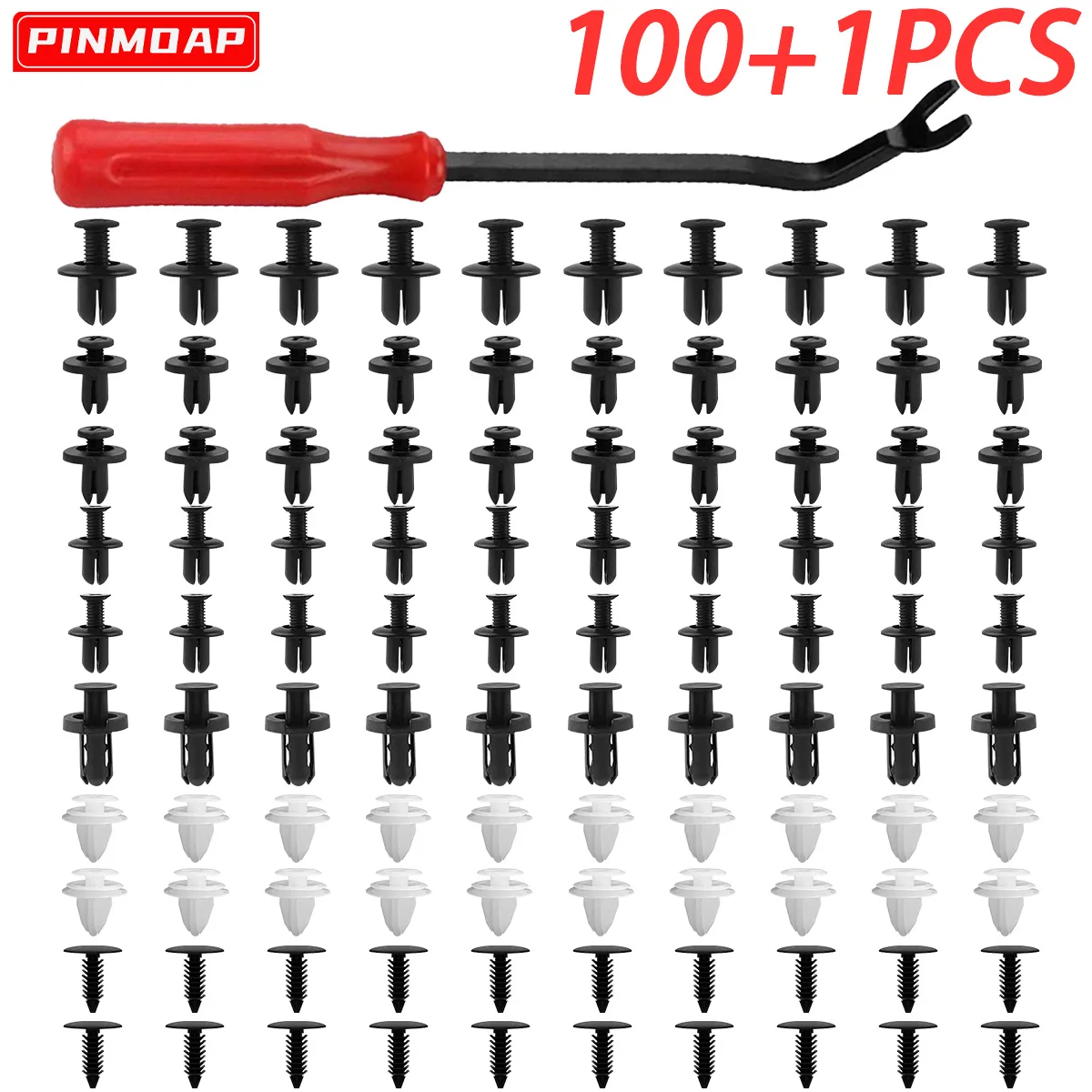 Sujetadores automotrices Panel de puerta automotriz Sujetadores de sujeción decorativos Sujetadores de parachoques 6 tipos diferentes de abrazaderas de panel de puerta
