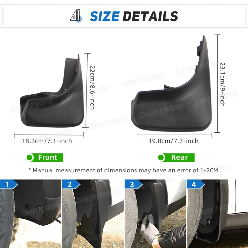Protectores de salpicaduras VW Golf Mk6 2009-2012, fácil montaje - imagen 3