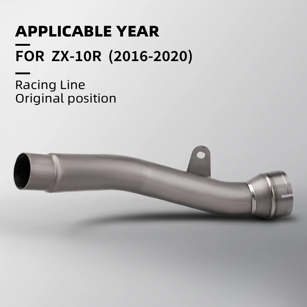 Tubo intermedio de escape titanio para Ninja ZX-10R / ZX10RR 2016-2020
