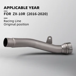 Tubo intermedio de escape titanio para Ninja ZX-10R / ZX10RR 2016-2020