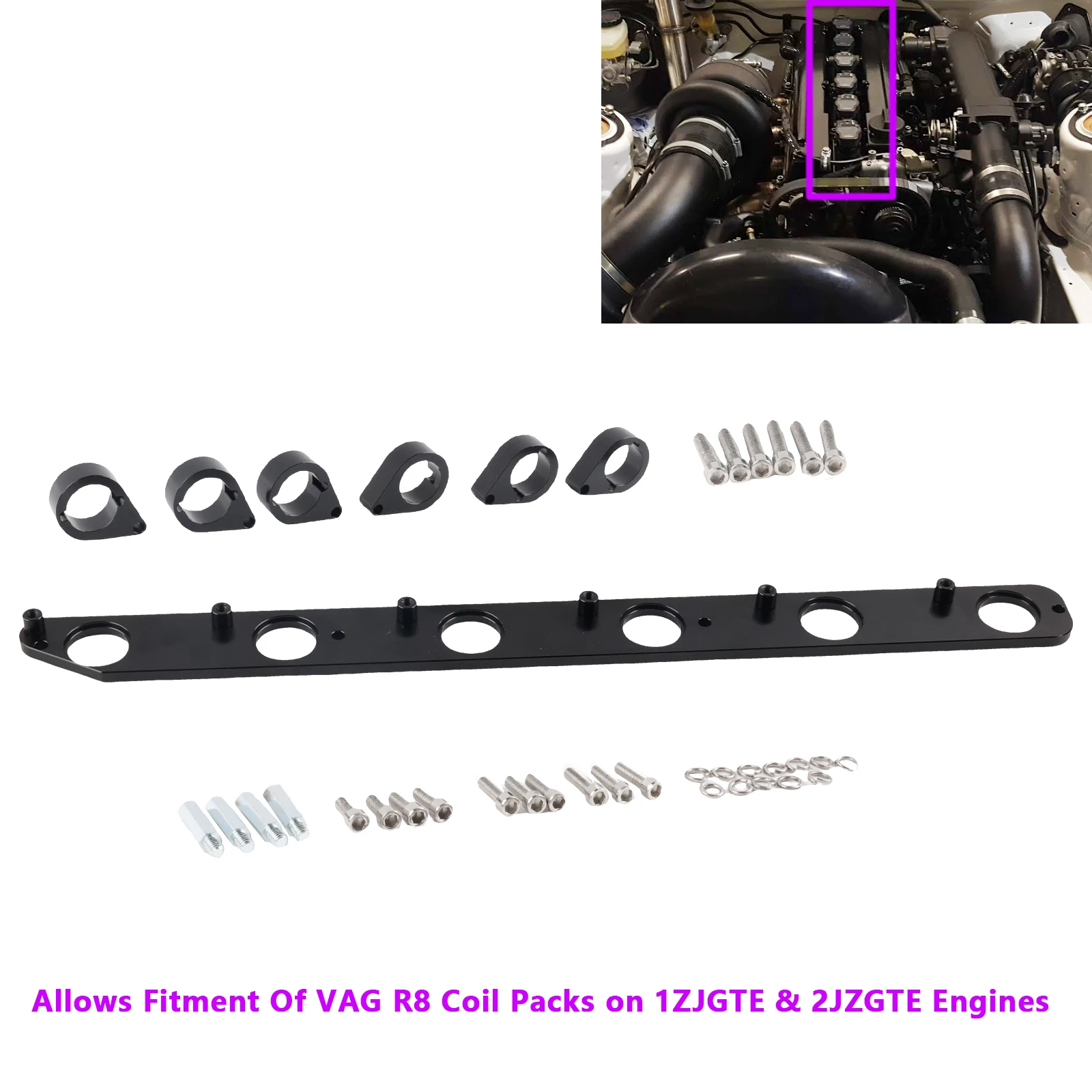 Placa adaptadora bobina encendido R8 para 1JZ/2JZ – Supra Aristo