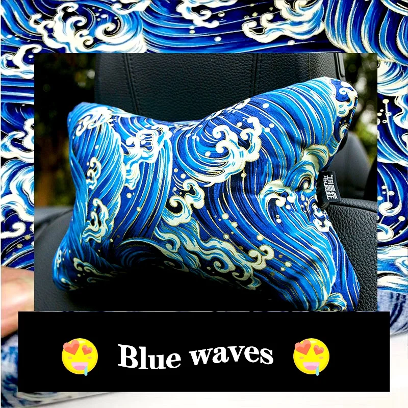 Almohada cervical universal para coche JDM con diseño ukiyo-e - imagen 2