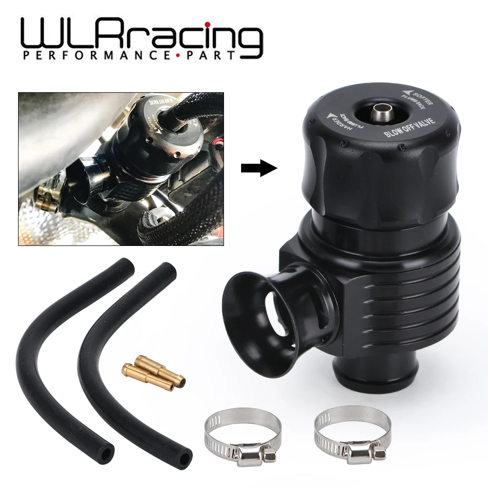 WLR Racing Válvula de descarga 50/50 negra para Audi 1.8 20V Turbo