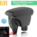 B3White line leather