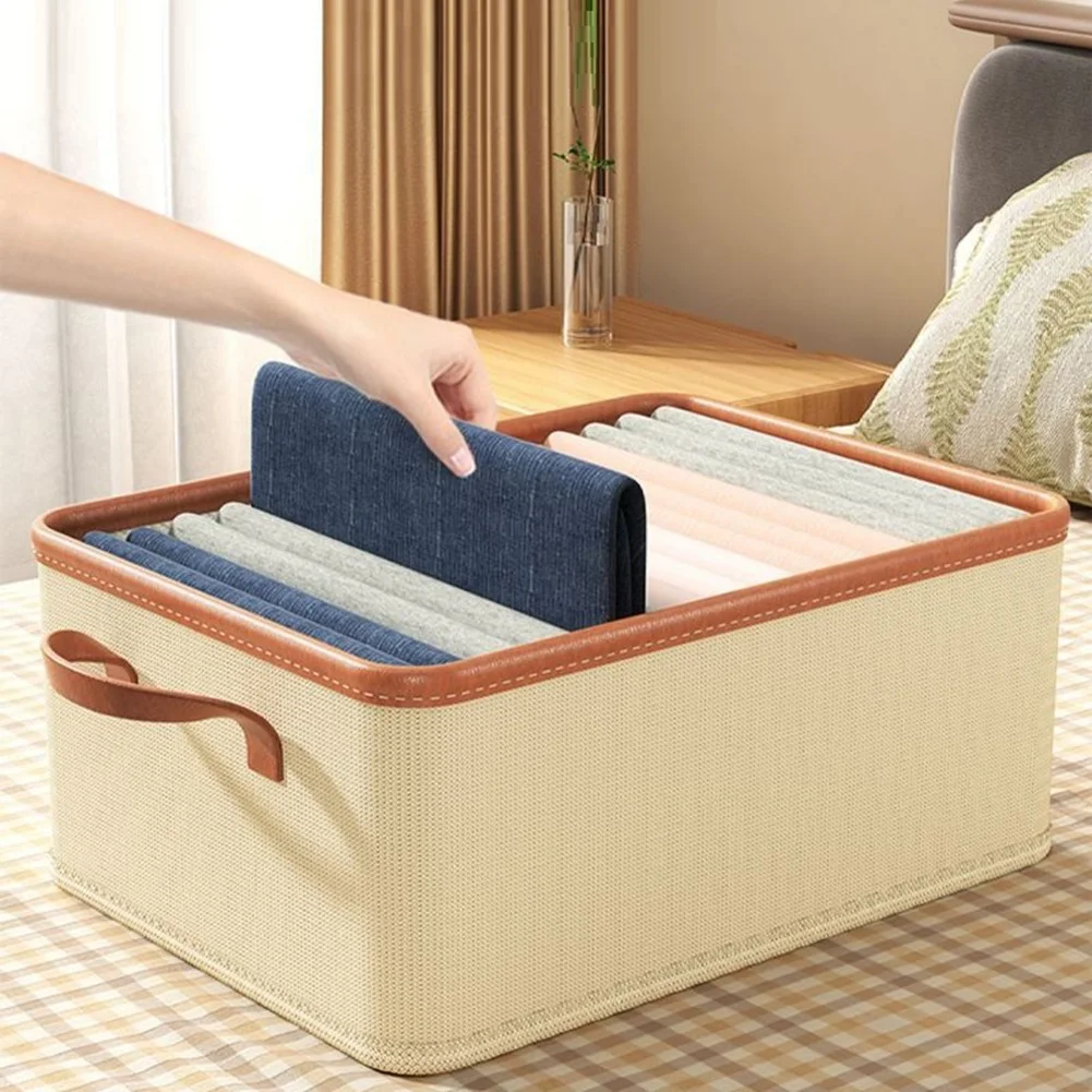 Cesta Organizador Apilable de Tela para Ropa de Armario - imagen 3