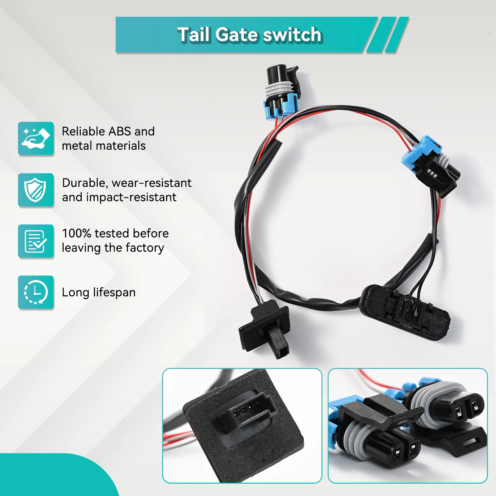 Interruptor de manija de puerta trasera para coche, botón de apertura de bloqueo de maletero para Vauxhall Opel Meriva B 13422271-ON 2010 13271692, 13359894 - imagen 5