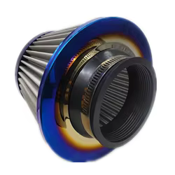 Filtro de aire azul 76mm alto flujo deportivo entrada fría 3