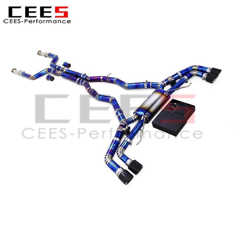 Cees Catback de escape con válvula para BMW F95 F96/LCI X5M X6M 4.4TT 2020-2024 silenciador de tubo de escape con sistema de Control remoto - imagen 2